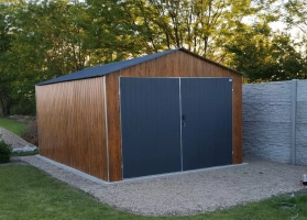 Színes lemezből készített garázsok 21