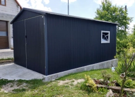 Színes lemezből készített garázsok 26