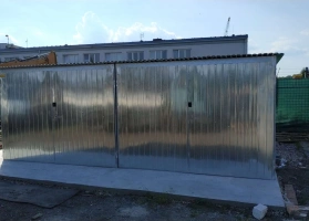 Horganyzott lemezből készített garázsok 10