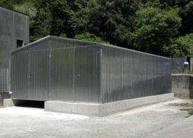 Horganyzott lemezből készített garázsok 14