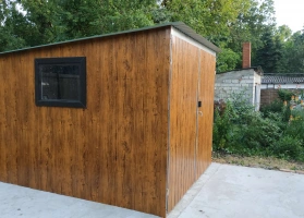 Színes lemezből készített garázsok 52