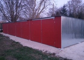 Horganyzott lemezből készített garázsok 26