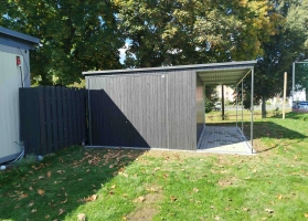 Színes lemezből készített garázsok 284