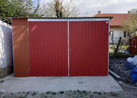 Színes lemezből készített garázsok 198