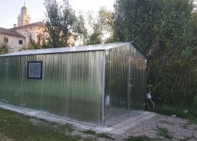 Horganyzott lemezből készített garázsok 28