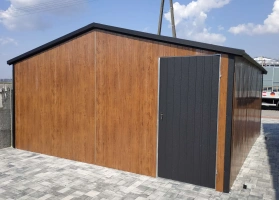 Színes lemezből készített garázsok 8