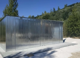 Horganyzott lemezből készített garázsok 22