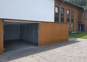 Színes lemezből készített garázsok 212