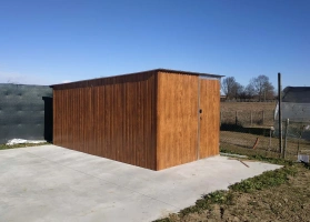 Színes lemezből készített garázsok 66