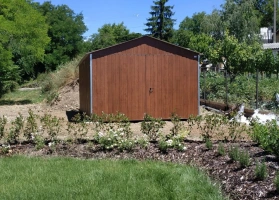 Színes lemezből készített garázsok 59