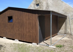 Színes lemezből készített garázsok 19