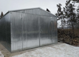 Horganyzott lemezből készített garázsok 41
