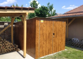 Színes lemezből készített garázsok 28